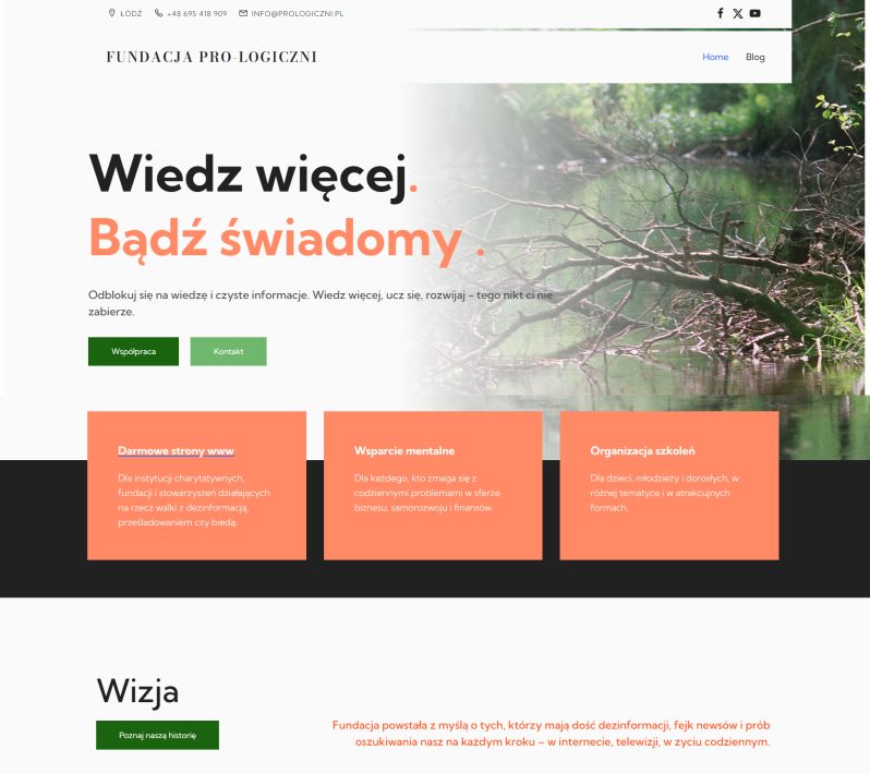 Strona www prologiczni fundacja