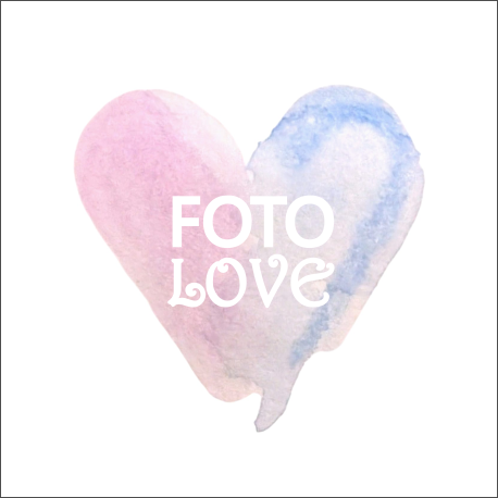 Serce akwarela logo foto love