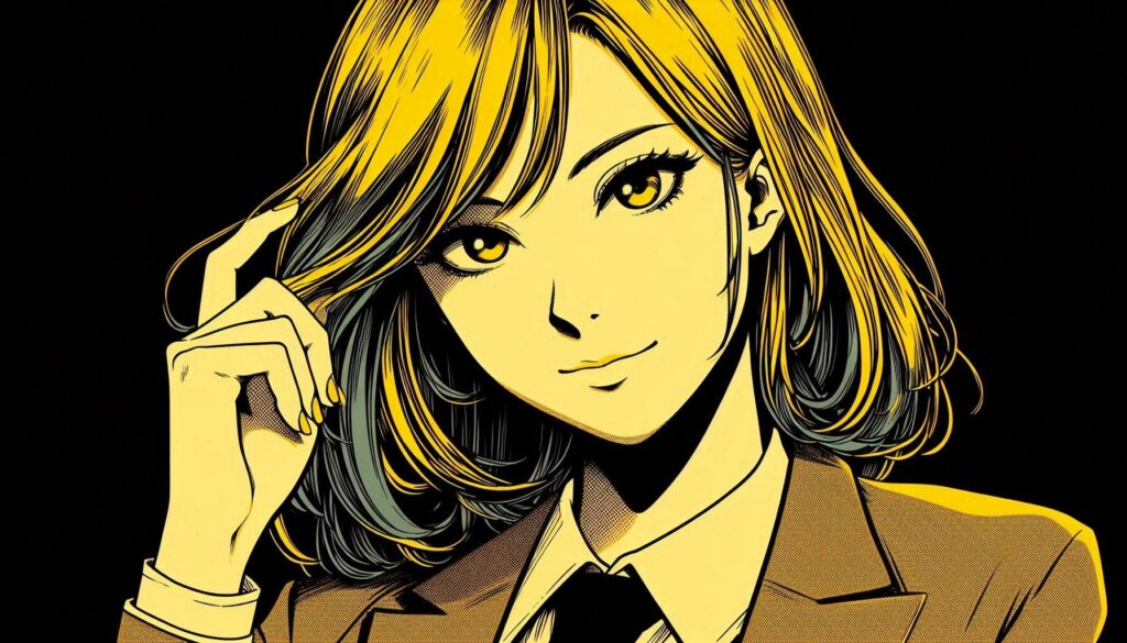 Anime businesswoman