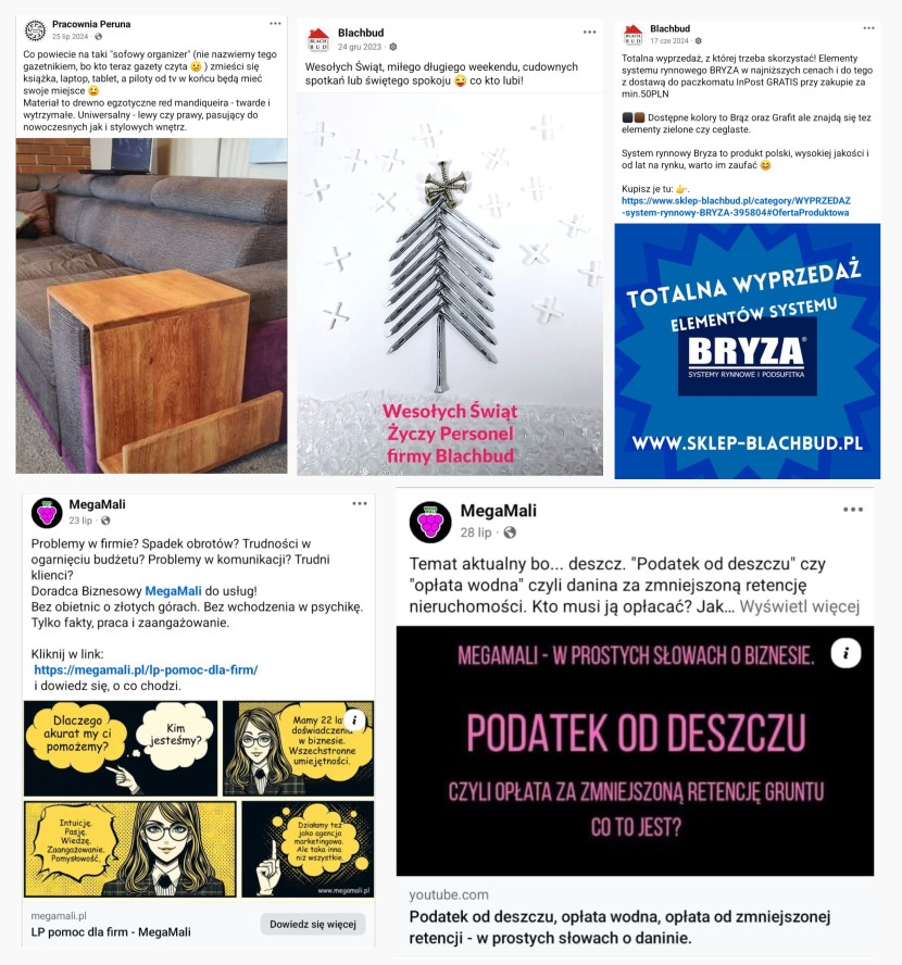 Posty social media mini gaeria