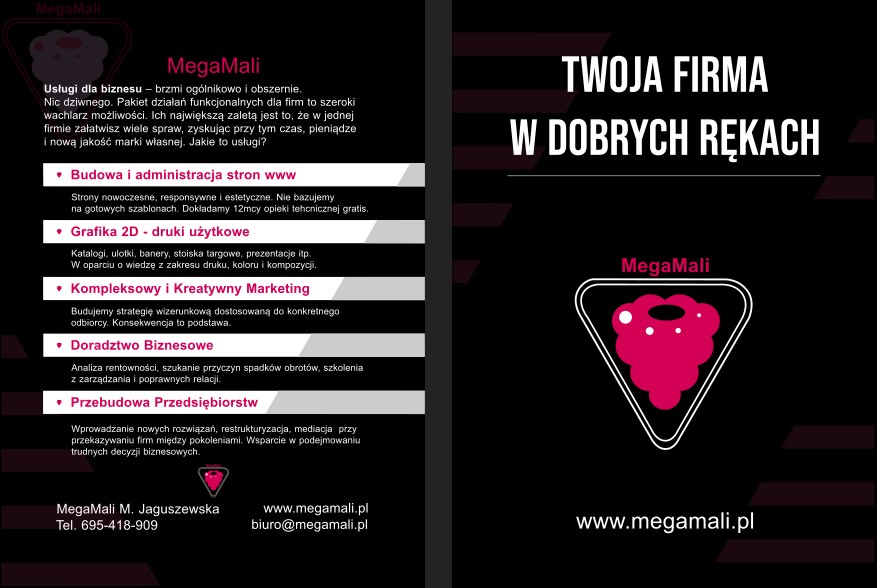 Ulotka MegaMali Twoja Firma w Dobrych Rękach